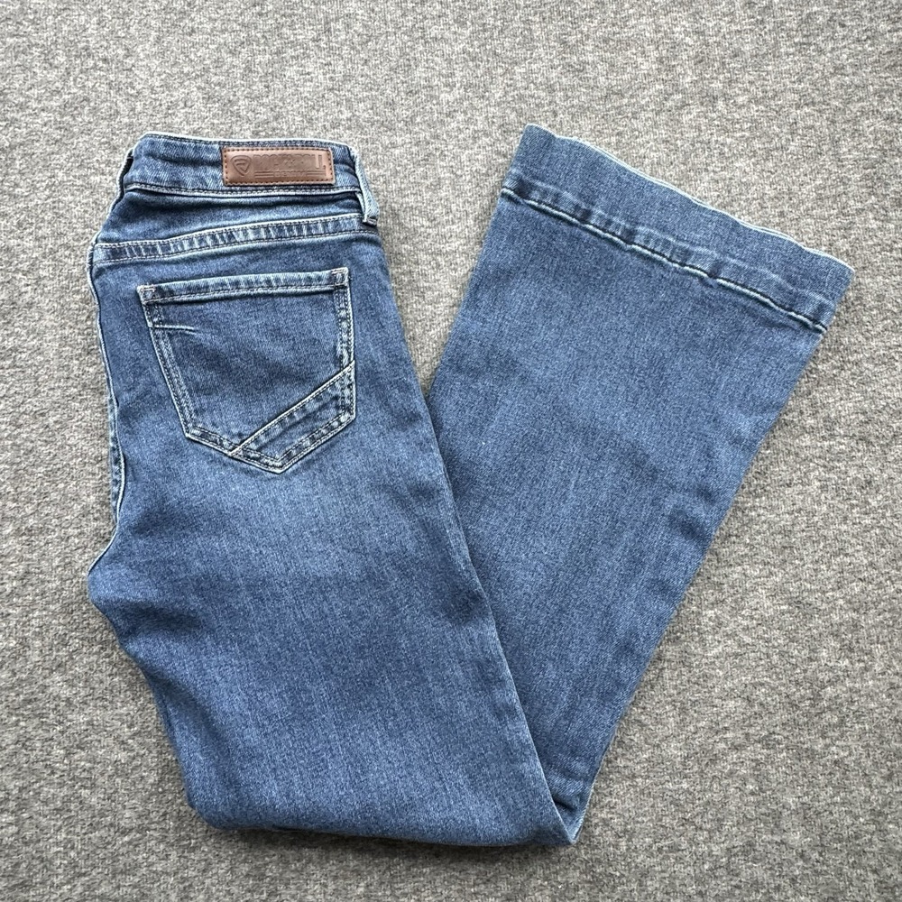 Rock & Roll Jeans Mid Rise Trouser Womens Sz 26x32 *Fits 30x30* Cowgirl‎ Western